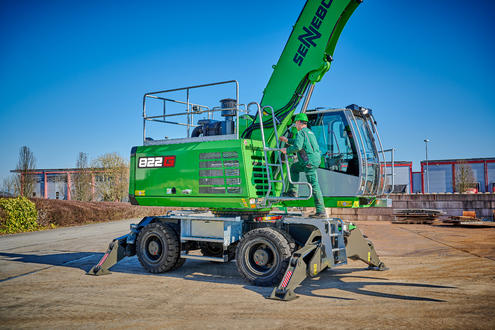 The new 22 t G series recycling material handler: the SENNEBOGEN