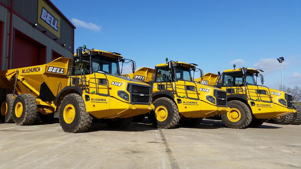 MJ Church builds tech into its fleet with Bell Equipment UK Hub4