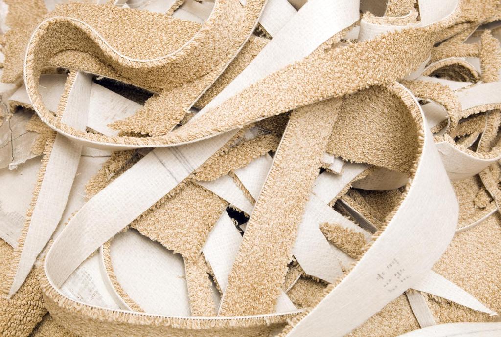 Flooring industry support for carpet waste reuse and recycling