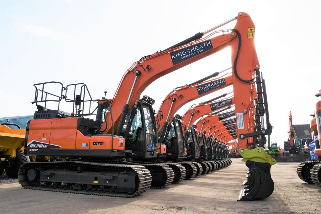 New DX140LC7 Excavators expand Kingsheath Construction fleet Hub4