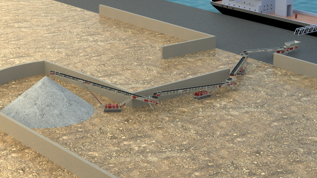 Handling Aggregates from Self-Unloading Vessels: Telestack offer ...